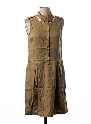 Robe courte sans manche sans manche vert I.CODE (By IKKS) femme