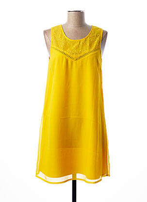 Robe courte sans manche sans manche jaune I.CODE (By IKKS) femme