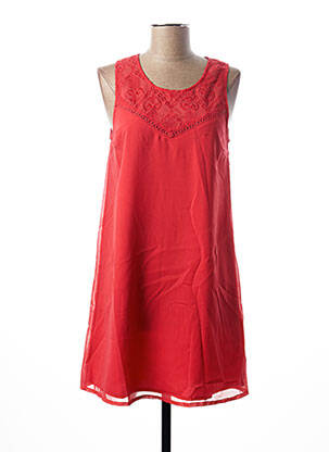 Robe courte sans manche sans manche rouge I.CODE (By IKKS) femme