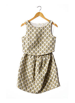 Robe courte sans manche sans manche jaune I.CODE (By IKKS) femme