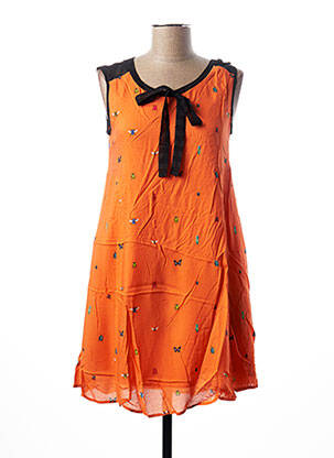 Robe courte orange I.CODE (By IKKS) pour femme