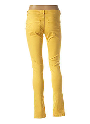 Pantalon slim taille basse taille basse jaune I.CODE (By IKKS) femme