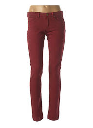 Jeans coupe slim slim taille basse rouge I.CODE (By IKKS) femme