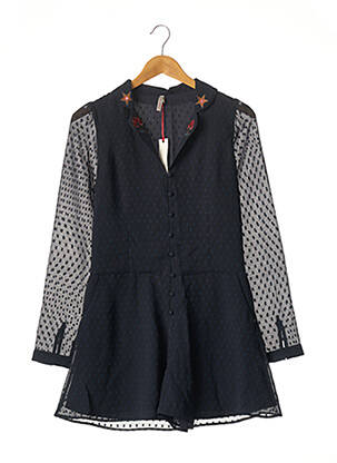 Combishort fermeture boutonnée sur le devant bleu I.CODE (By IKKS) femme