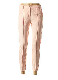 Pantalon 7/8 fermeture zippée sous rabat avec crochet taille normale rose I.CODE (By IKKS) femme
