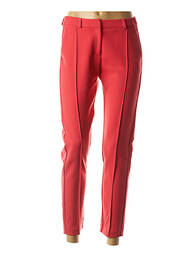 Pantalon 7/8 stretch taille normale rouge I.CODE (By IKKS) femme