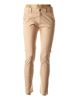 Pantalon 7/8 tissage popeline taille basse rose I.CODE (By IKKS) femme
