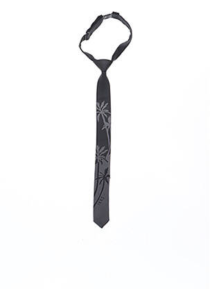 Cravate tissage satiné noir IKKS garcon