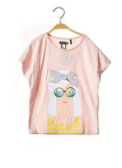 T-shirt rose SORRY 4 THE MESS pour fille seconde vue