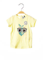 T-shirt jaune 3 POMMES pour fille seconde vue