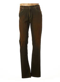 Jeans coupe slim stretch taille normale marron TELERIA ZED homme