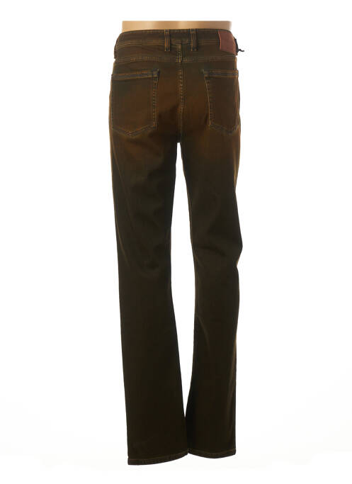Jeans coupe slim marron TELERIA ZED pour homme