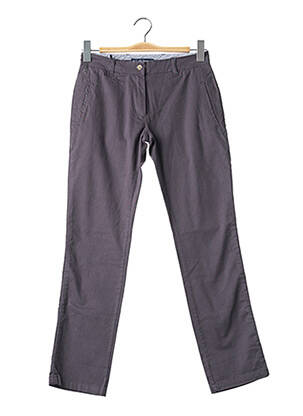 Pantalon droit stretch taille basse gris ARISTOW femme