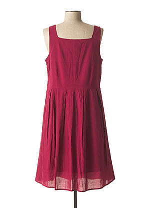Robe mi-longue doublure fines bretelles rouge L'ATELIER D'ANNA femme