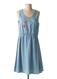 Robe mi-longue sans manche sans manche bleu AGATHE & LOUISE femme