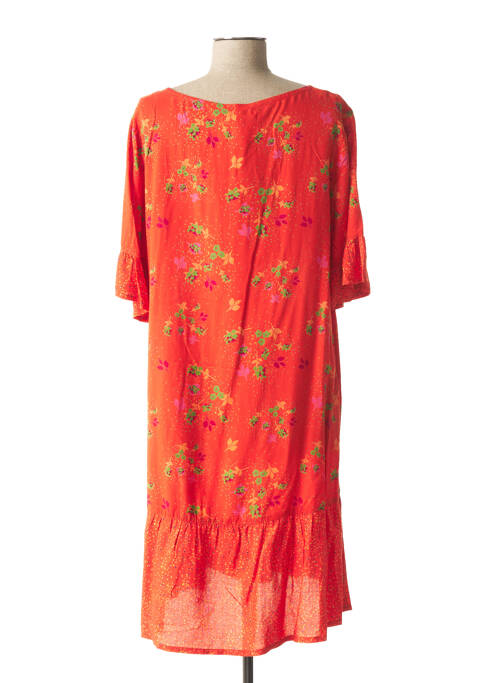 Robe mi-longue orange AGATHE & LOUISE pour femme