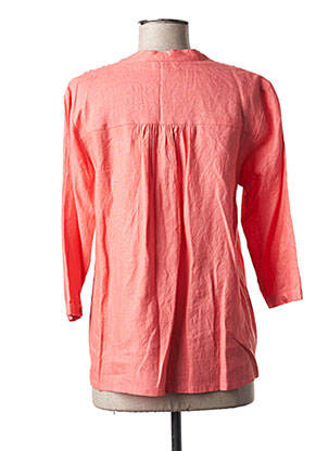Chemisier coupe cintrée manches 3/4 orange AGATHE & LOUISE femme