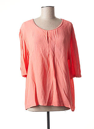 Blouse fermeture boutonnée au dos manches 3/4 rose AGATHE & LOUISE femme