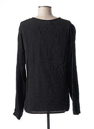 Blouse col rond manches longues noir AGATHE & LOUISE femme