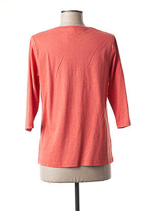 T-shirt manches 3/4 manches 3/4 rouge L'ATELIER D'ANNA femme