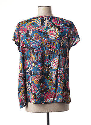 Blouse manches courtes manches courtes bleu AGATHE & LOUISE femme