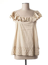 Blouse manches courtes manches courtes marron AGATHE & LOUISE femme