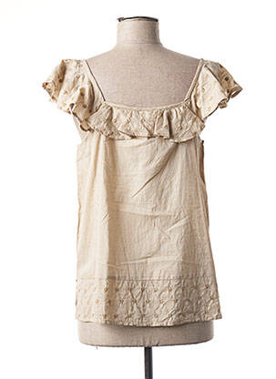 Blouse manches courtes marron AGATHE & LOUISE femme