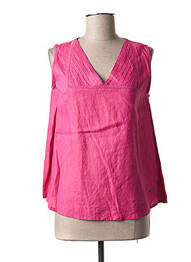 Blouse fermeture boutonnée au dos sans manche rose AGATHE & LOUISE femme