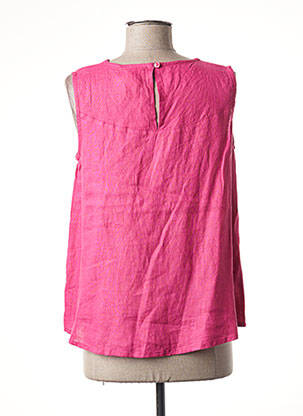 Blouse fermeture boutonnée au dos sans manche rose AGATHE & LOUISE femme