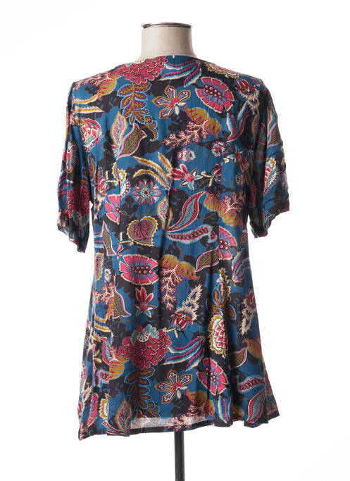 Tunique manches courtes bleu AGATHE & LOUISE pour femme