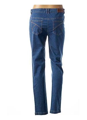 Jeans coupe slim broderie rivets taille normale bleu AGATHE & LOUISE femme