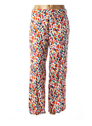 Pantalon droit taille élastique orange AGATHE & LOUISE femme