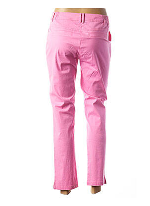 Pantalon slim taille élastique rose AGATHE & LOUISE femme