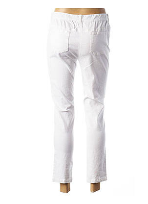 Jeans coupe slim tissage brut taille normale blanc AGATHE & LOUISE femme