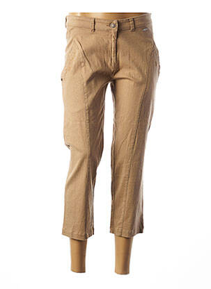 Pantacourt stretch taille normale marron AGATHE & LOUISE femme
