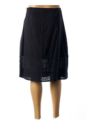 Jupe mi-longue fermeture zip latéral noir AGATHE & LOUISE femme