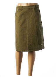 Jupe mi-longue coupe droite vert AGATHE & LOUISE femme