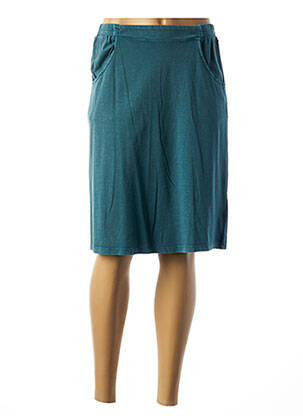 Jupe mi-longue coupe droite vert L'ATELIER D'ANNA femme