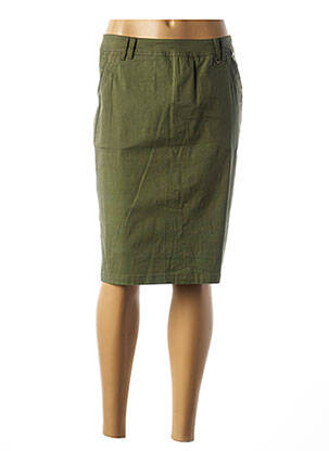 Jupe mi-longue taille normale vert AGATHE & LOUISE femme