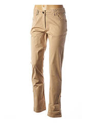 Pantalon slim beige AGATHE & LOUISE pour femme seconde vue