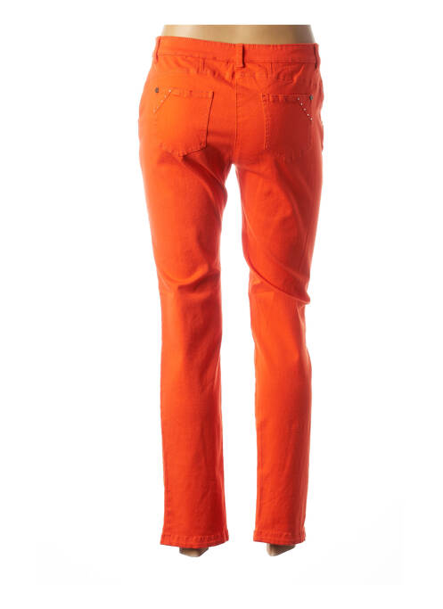 Jeans coupe slim orange AGATHE & LOUISE pour femme