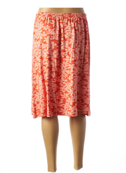 Jupe mi-longue orange AGATHE & LOUISE pour femme