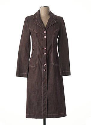 Manteau long violet BOSCA pour femme