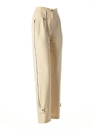 Pantalon droit beige O.K.S pour femme