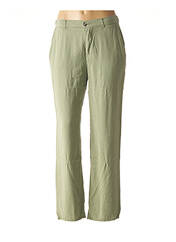 Pantalon droit vert FIVE pour femme seconde vue