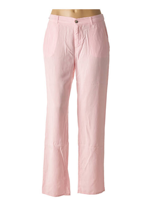 Pantalon droit rose FIVE pour femme