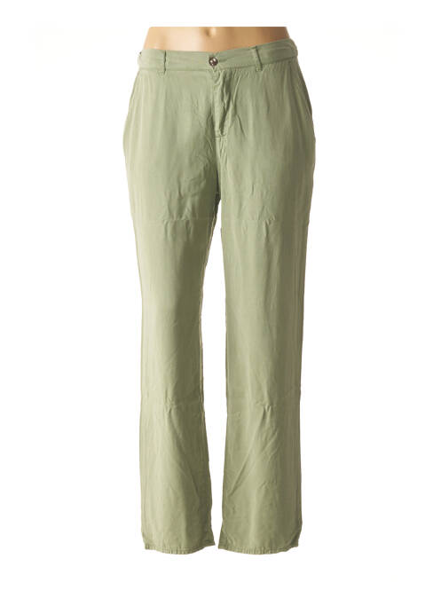 Pantalon droit vert FIVE pour femme