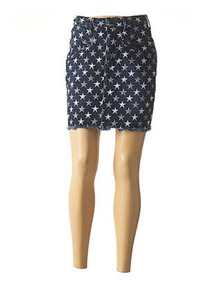 Jupe courte poches bleu FIVE femme