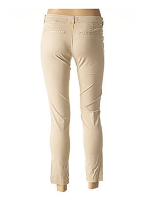 Pantalon 7/8 stretch taille basse beige FIVE femme