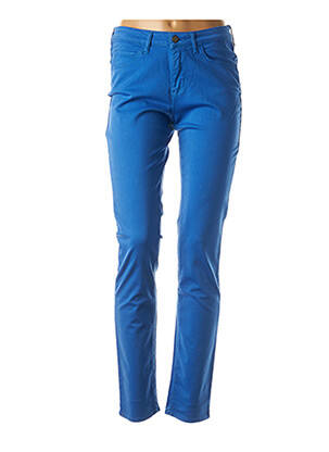 Pantalon slim bleu KANOPE pour femme